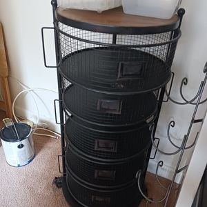 Vegetable rack w/wheels